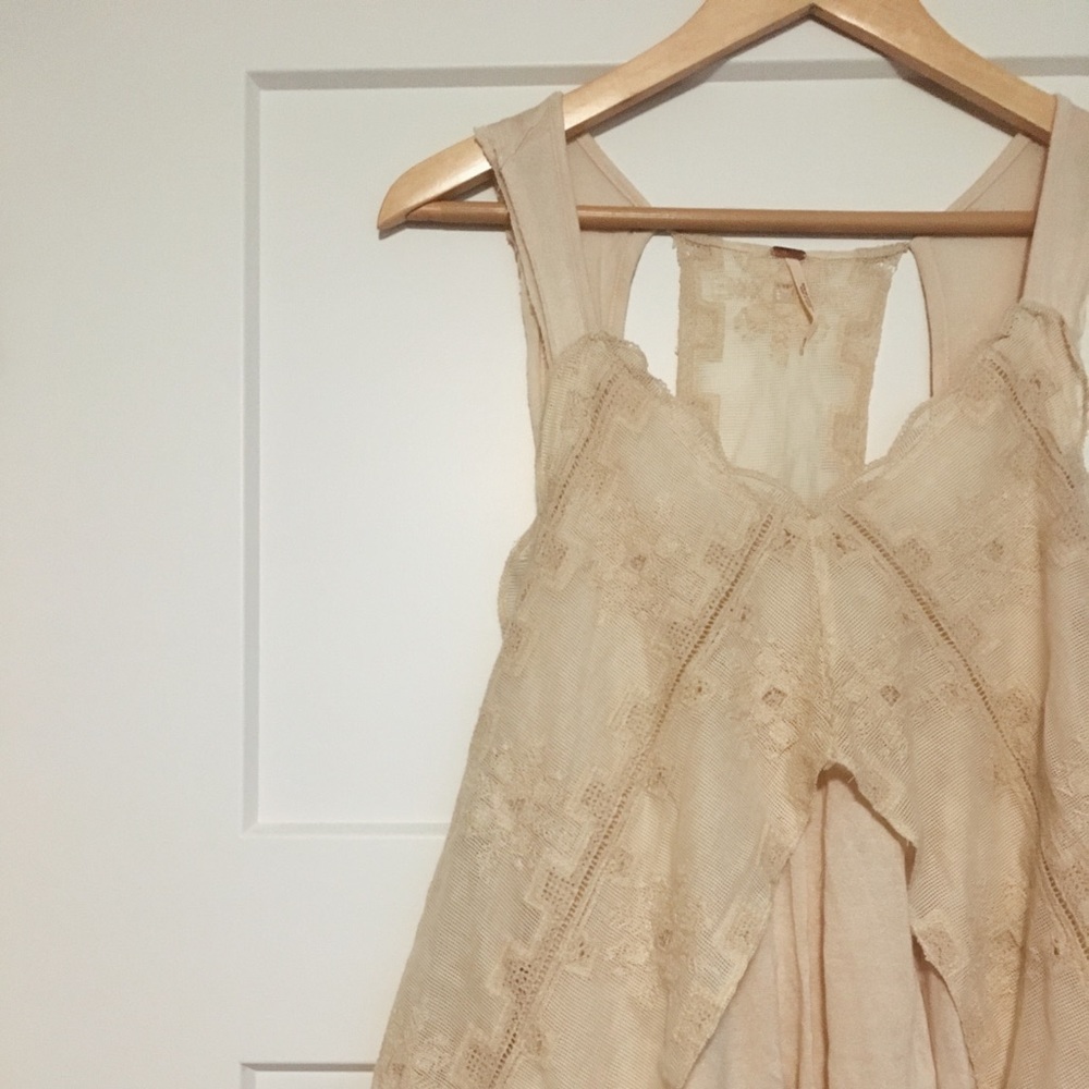Free People Gauze Tank Top